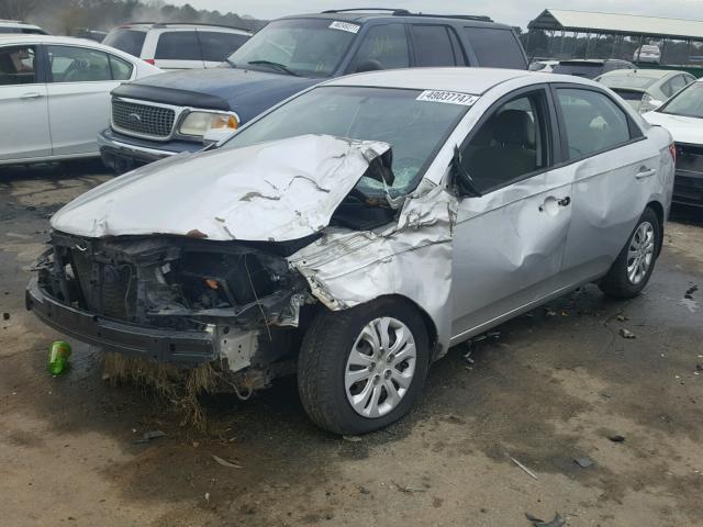 KNAFU4A24B5412690 - 2011 KIA FORTE EX SILVER photo 2