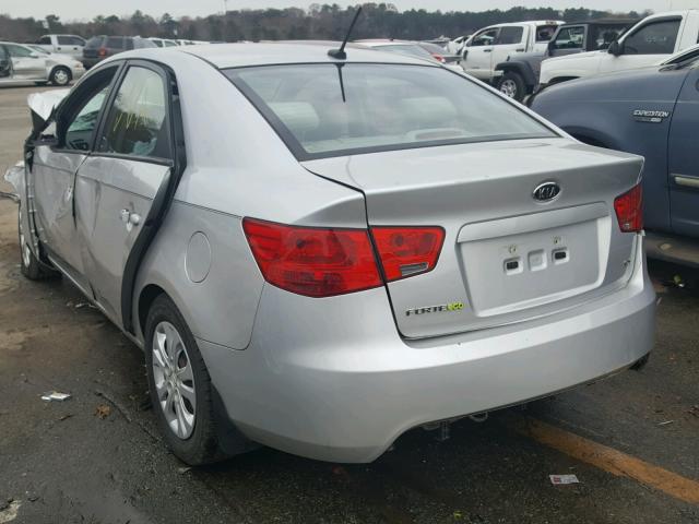 KNAFU4A24B5412690 - 2011 KIA FORTE EX SILVER photo 3