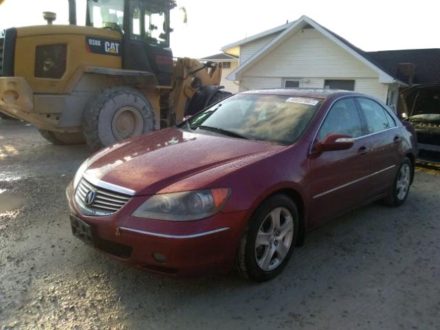 JH4KB16586C002483 - 2006 ACURA RL RED photo 2