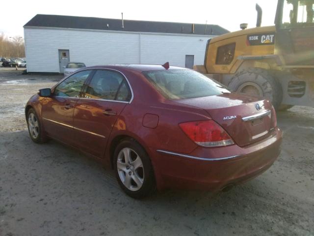 JH4KB16586C002483 - 2006 ACURA RL RED photo 3