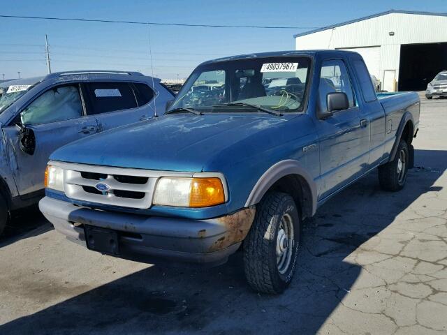 1FTCR15U8VPB27971 - 1997 FORD RANGER SUP TURQUOISE photo 2