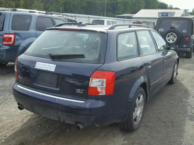 WAUVC68E34A133753 - 2004 AUDI A4 1.8T AV BLUE photo 4