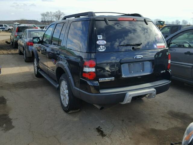 1FMEU73E58UB05451 - 2008 FORD EXPLORER X BLACK photo 3