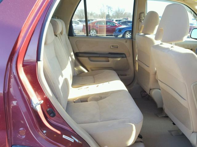 JHLRD78835C046090 - 2005 HONDA CR-V EX BURGUNDY photo 6