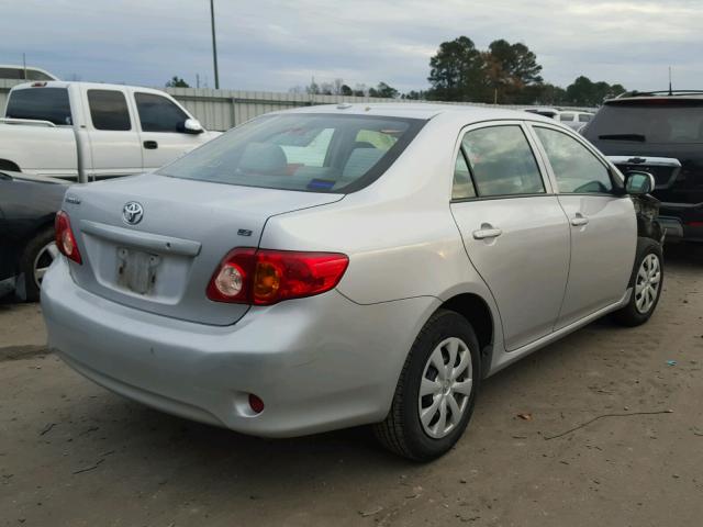 1NXBU4EE9AZ347700 - 2010 TOYOTA COROLLA BA SILVER photo 4