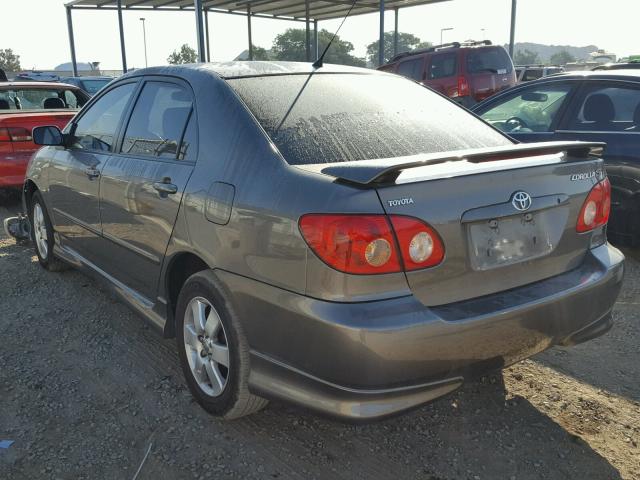 1NXBR32E36Z713402 - 2006 TOYOTA COROLLA SE GRAY photo 3