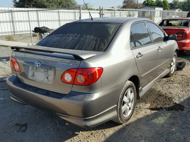 1NXBR32E36Z713402 - 2006 TOYOTA COROLLA SE GRAY photo 4