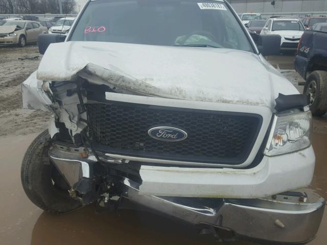 1FTPX14555NA89158 - 2005 FORD F150 WHITE photo 7