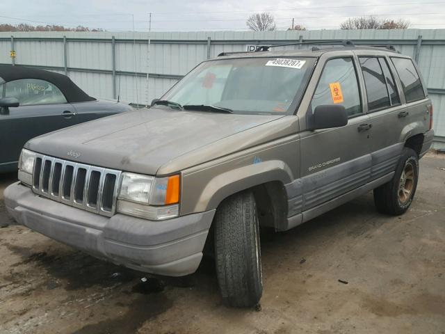 1J4GZ58S0VC730501 - 1997 JEEP GRAND CHER TAN photo 2