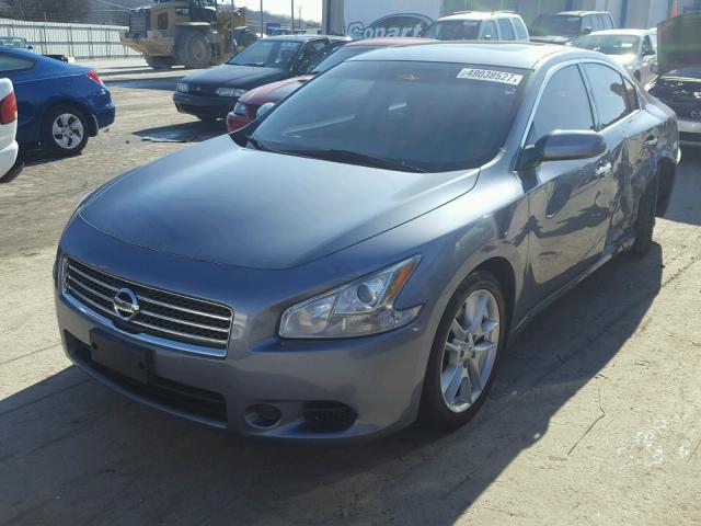 1N4AA5APXAC846958 - 2010 NISSAN MAXIMA S BLUE photo 2