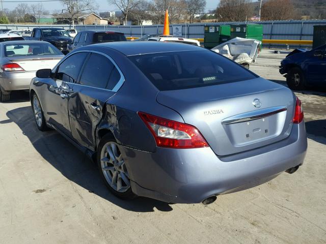 1N4AA5APXAC846958 - 2010 NISSAN MAXIMA S BLUE photo 3