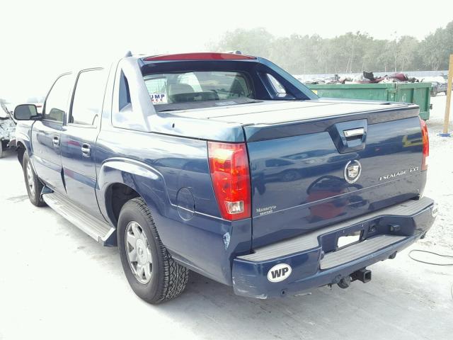 3GYEK62N35G284653 - 2005 CADILLAC ESCALADE E BLUE photo 3