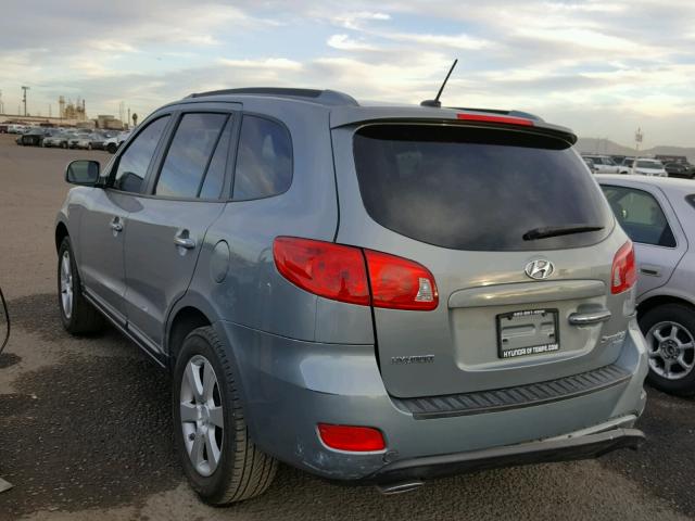 5NMSH13E18H170877 - 2008 HYUNDAI SANTA FE S BLUE photo 3