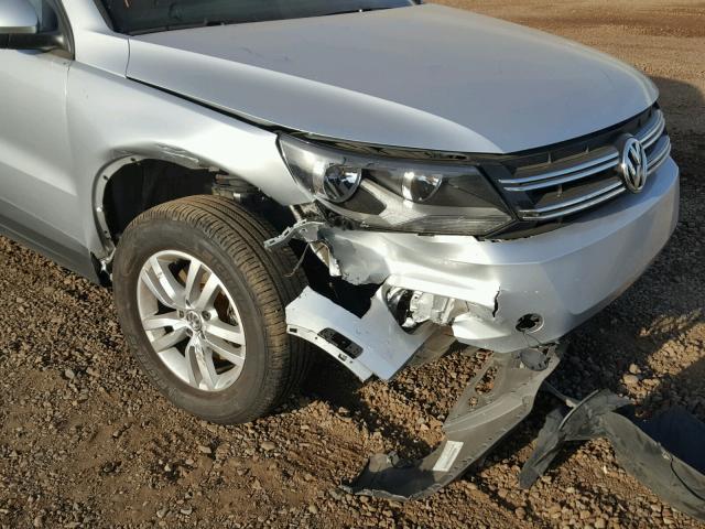 WVGAV3AX7EW505004 - 2014 VOLKSWAGEN TIGUAN S SILVER photo 9