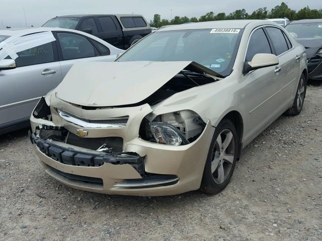 1G1ZC5E09CF117767 - 2012 CHEVROLET MALIBU 1LT GOLD photo 2