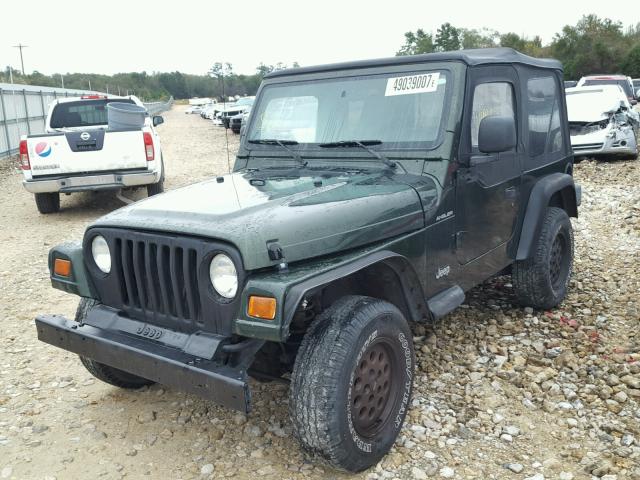 1J4FY29P7VP527296 - 1997 JEEP WRANGLER / GREEN photo 2