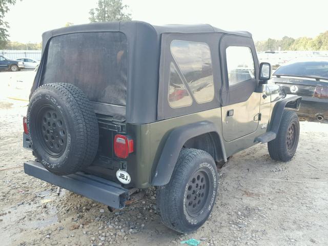 1J4FY29P7VP527296 - 1997 JEEP WRANGLER / GREEN photo 4