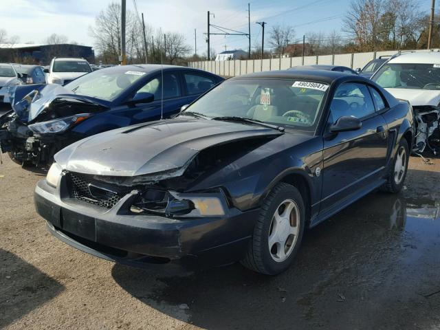 1FAFP40404F105145 - 2004 FORD MUSTANG BLACK photo 2