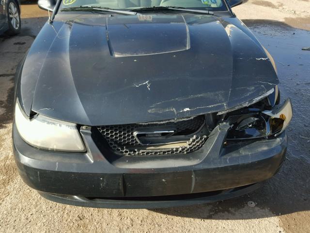 1FAFP40404F105145 - 2004 FORD MUSTANG BLACK photo 7