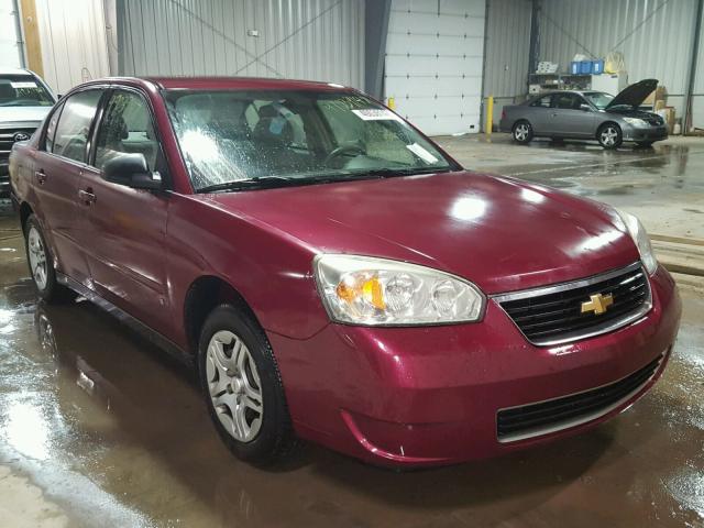 1G1ZS58F97F198942 - 2007 CHEVROLET MALIBU LS ბურგუნდია ფოტო 1
