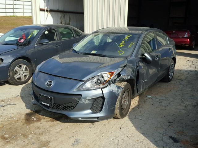 JM1BL1U71D1704561 - 2013 MAZDA 3 I TEAL photo 2