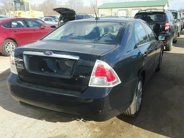 3FAHP08Z68R146289 - 2008 FORD FUSION SEL BLACK photo 4