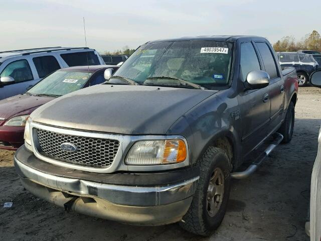 1FTRW07L92KA11348 - 2002 FORD F150 SUPER GRAY photo 2