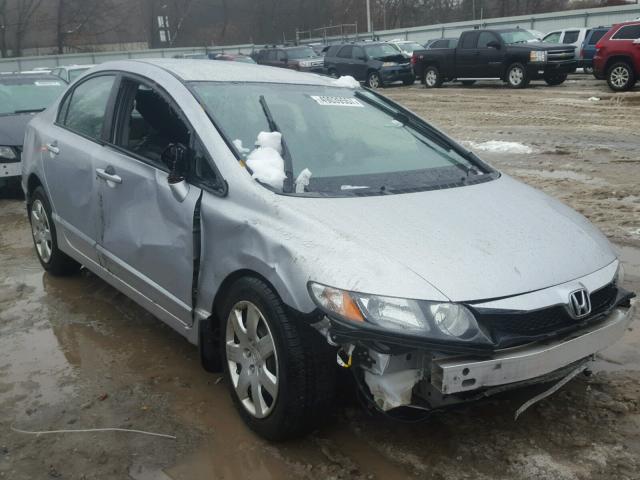 2HGFA1F59AH542258 - 2010 HONDA CIVIC LX SILVER photo 1