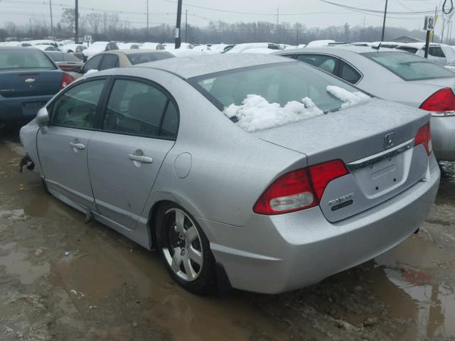 2HGFA1F59AH542258 - 2010 HONDA CIVIC LX SILVER photo 3