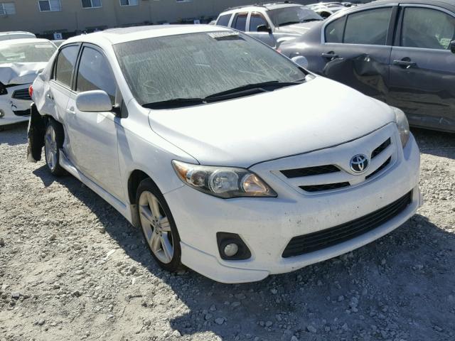 2T1BU4EE3DC022675 - 2013 TOYOTA COROLLA BA WHITE photo 1