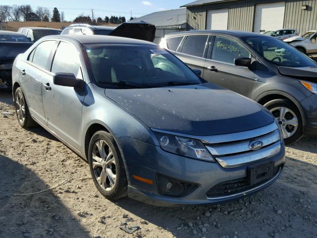 3FAHP0HA4CR197440 - 2012 FORD FUSION SE BLUE photo 1