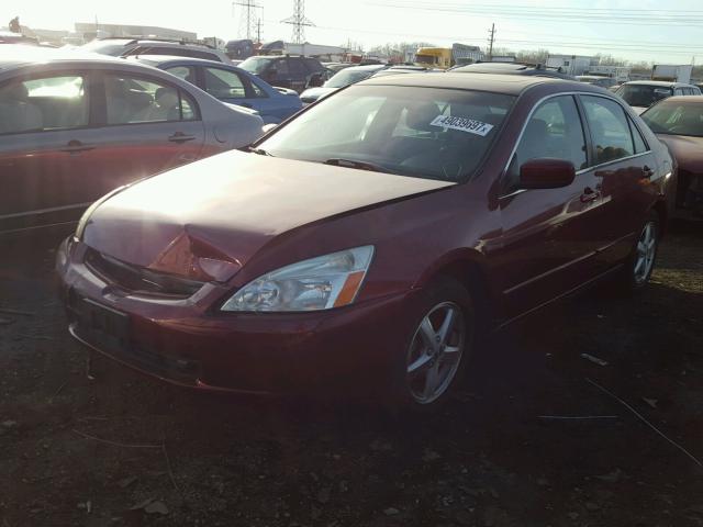 1HGCM66505A048771 - 2005 HONDA ACCORD EX RED photo 2