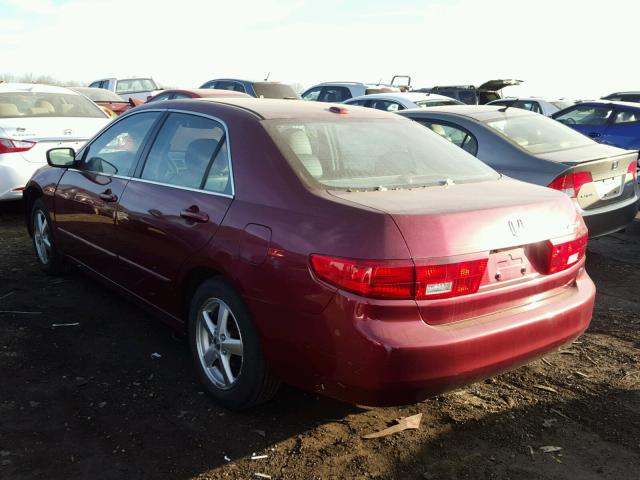 1HGCM66505A048771 - 2005 HONDA ACCORD EX RED photo 3