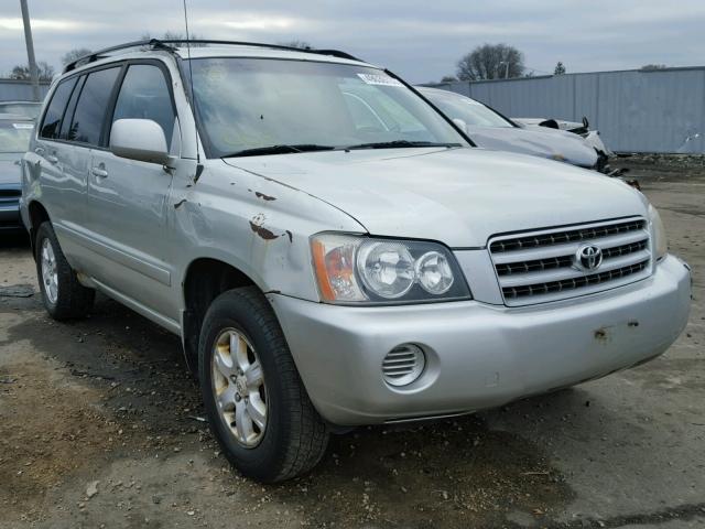 JTEHF21A030118263 - 2003 TOYOTA HIGHLANDER SILVER photo 1