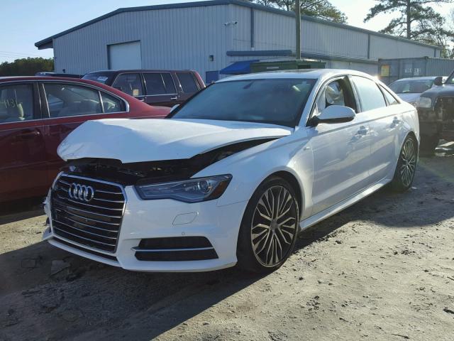 WAUDFAFC1GN091054 - 2016 AUDI A6 PREMIUM WHITE photo 2