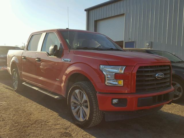 1FTEW1EP2HKC10762 - 2017 FORD F150 SUPER RED photo 1