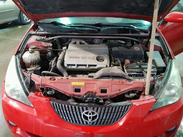 4T1CA38P24U006910 - 2004 TOYOTA CAMRY SOLA RED photo 7