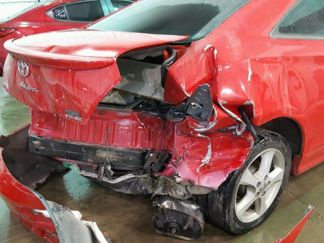 4T1CA38P24U006910 - 2004 TOYOTA CAMRY SOLA RED photo 9