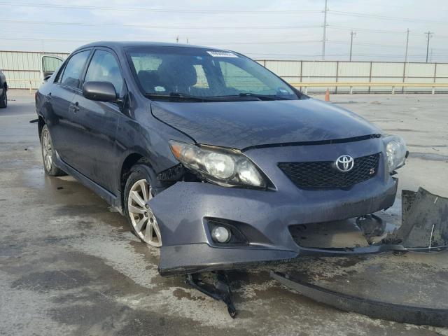 1NXBU40E39Z116231 - 2009 TOYOTA COROLLA BA GRAY photo 1