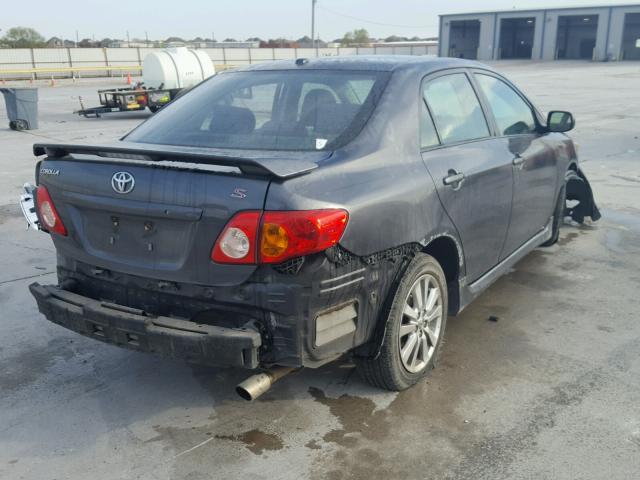 1NXBU40E39Z116231 - 2009 TOYOTA COROLLA BA GRAY photo 4