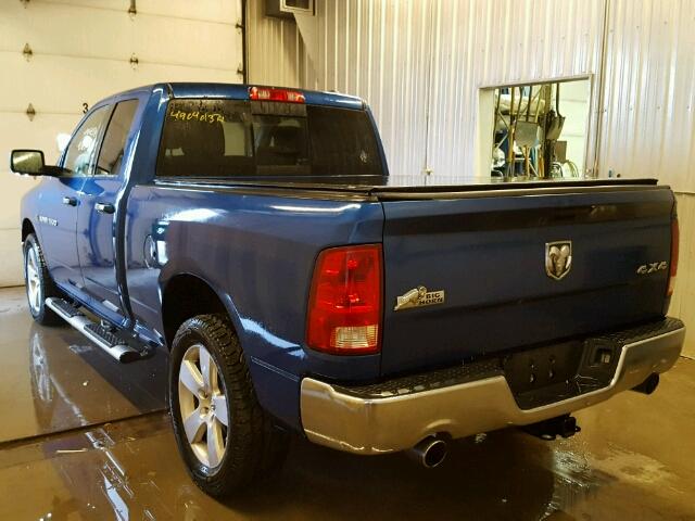 1D7RV1GT5BS558454 - 2011 DODGE RAM 1500 BLUE photo 3