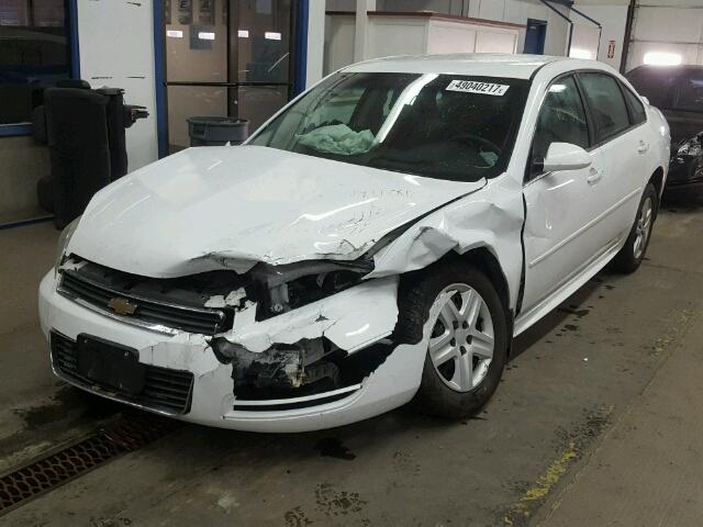 2G1WA5EK6A1168089 - 2010 CHEVROLET IMPALA LS WHITE photo 2