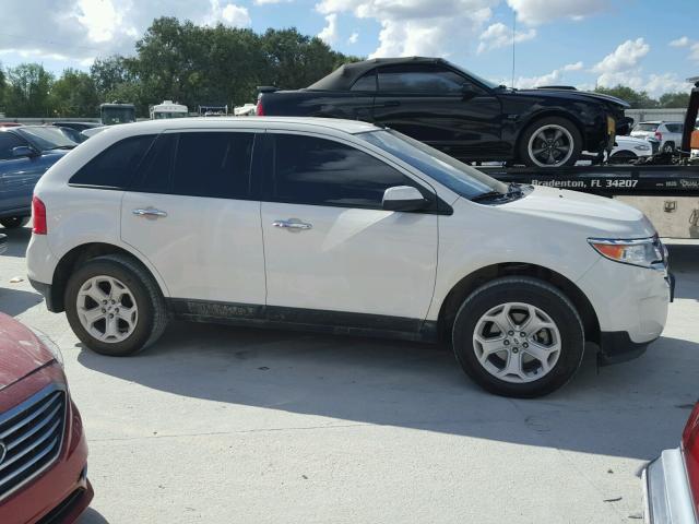 2FMDK3JC4BBB10231 - 2011 FORD EDGE SEL WHITE photo 9