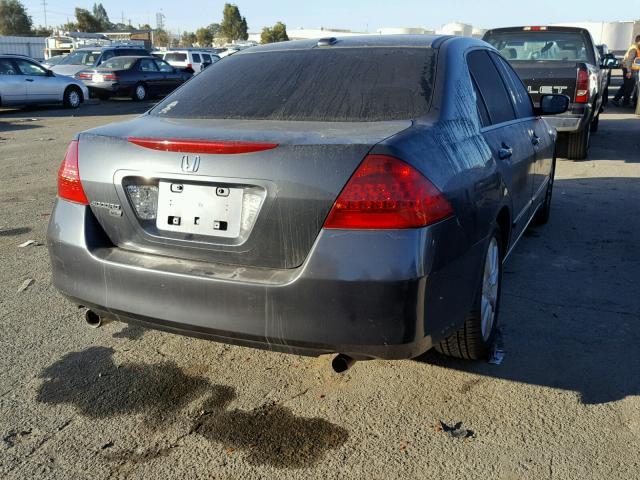 1HGCM66506A035472 - 2006 HONDA ACCORD EX GRAY photo 4