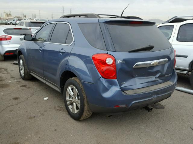 2CNFLEEC5B6316386 - 2011 CHEVROLET EQUINOX LT BLUE photo 3