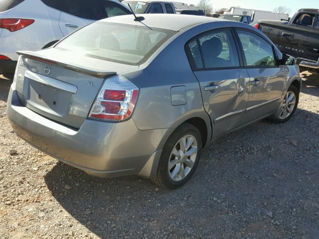 3N1AB6AP7CL636308 - 2012 NISSAN SENTRA 2.0 SILVER photo 4