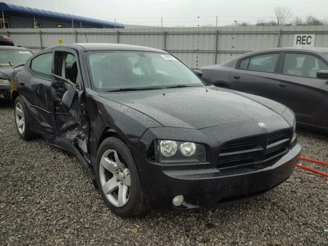 2B3KA43H18H138671 - 2008 DODGE CHARGER BLACK photo 1