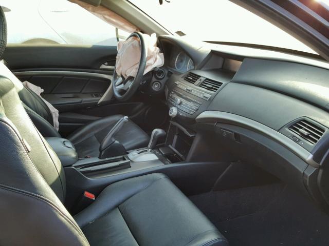 1HGCS2B86CA006343 - 2012 HONDA ACCORD EXL BLACK photo 5