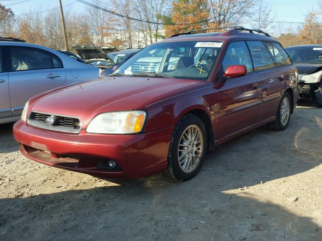 4S3BH635736312278 - 2003 SUBARU LEGACY L MAROON photo 2