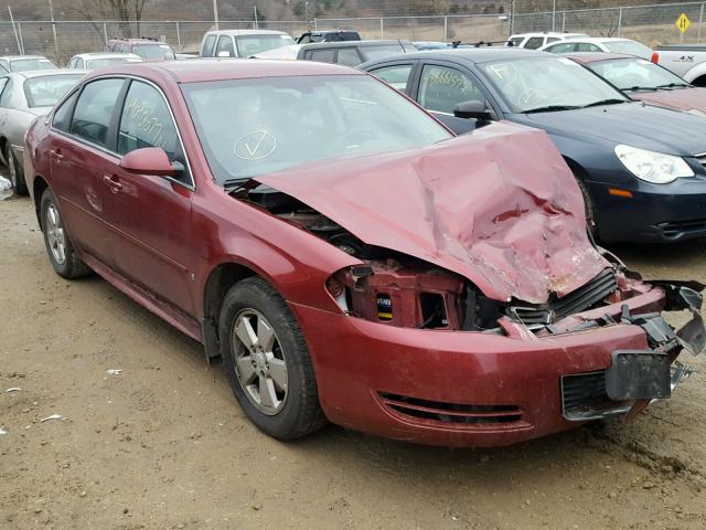 2G1WT57K891103117 - 2009 CHEVROLET IMPALA 1LT RED photo 1